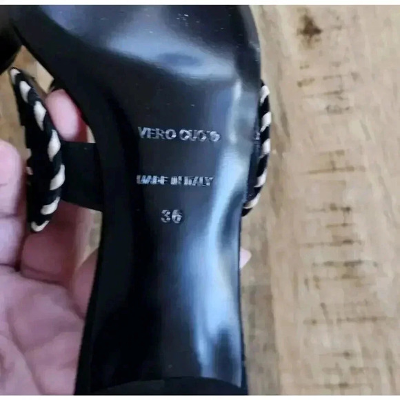 Ol'Autre Chose Black Leather Mule Heels Womens Size 6 Made in Italy NWOT - Picture 6 of 6